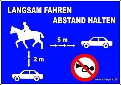 Reiter im Verkeht Reiter im Verkehr