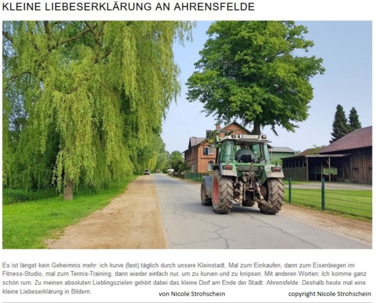 Liebeserklärung an Ahrensfelde